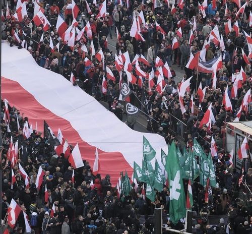 Ulicami Warszawy przeszedł Marsz Niepodległości Ulicami Warszawy przeszedł Marsz Niepodległości