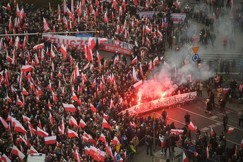 „Niepodległość nie na sprzedaż”. Robert Bąkiewicz ogłosił hasło kolejnego Marszu Niepodległości „Niepodległość nie na sprzedaż”. Robert Bąkiewicz ogłosił hasło kolejnego Marszu Niepodległości